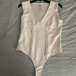 Cream bodice style body suit